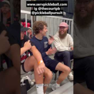 He Does What?! #pickleball #serv #singles #stacks #trending #sports #the...