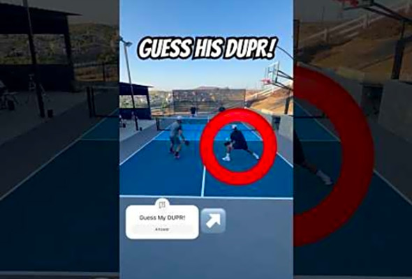 Guess his DUPR rating! #pickleball #pickleballhighlights #pickleballdoubles #ppa #sports #shorts