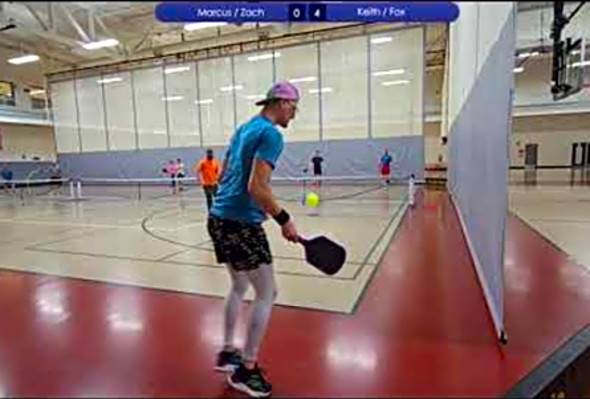 Marcus and Zach vs. Keith and Fox - 4.0 Pickleball Match