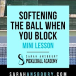 Softening The Ball When You Block - Mini-Lesson with Sarah Ansboury