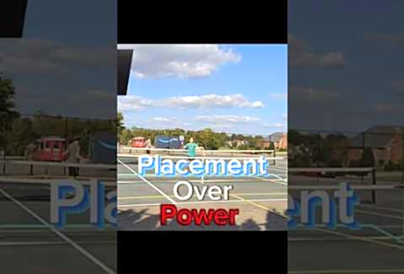 Pickle Ball Spiking: Placement vs Power #pickleball