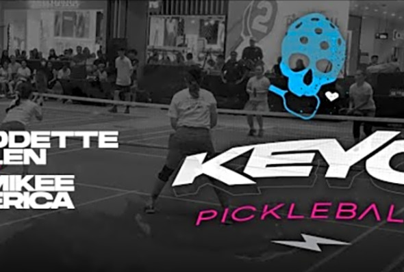 Ayala Picklemall S02 - Odette/Len vs. Mikee/Erica - Int. Women&#039;s Doubles Pickleball Game