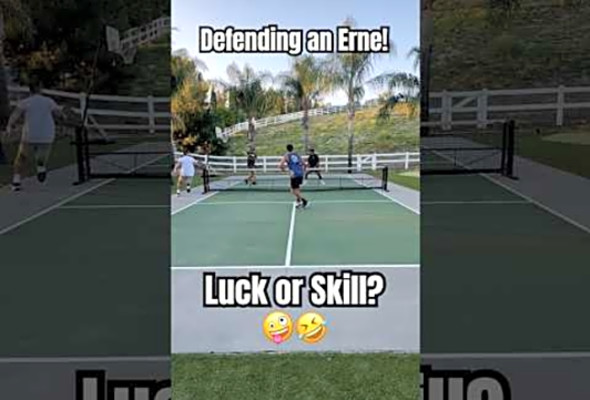 Defending an Erne! #pickleball #pickleballhighlights #shorts #ppatour #lol #highlights
