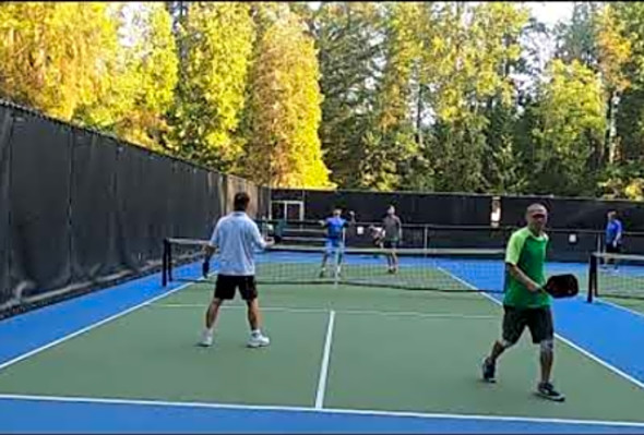 GH010294 Pickleball play at Murdo Frazer park in North Vancouver