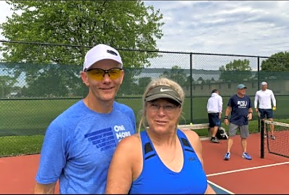 Live on Memorial Day, pickleball players are in full swing.