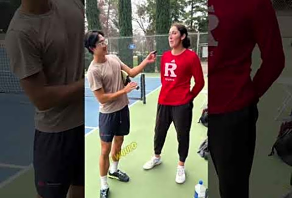 Pickleball player vs D1 Tennis