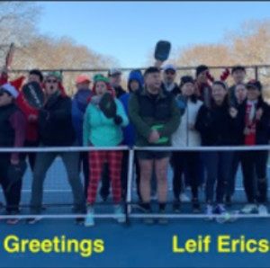 Leif Ericson Park Brooklyn Pickleball NYC Holiday Greeting 2021
