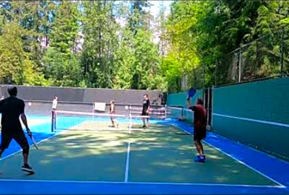 GH010128 MF Park pickleball play with Jamie, Regi, vs Mark, Ray