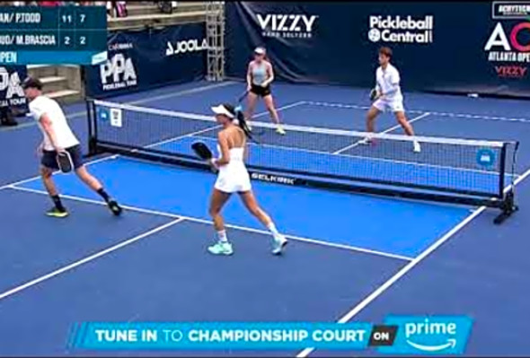 Pro Mixed Doubles QUARTER FINALS - Parris Todd/Newman vs Staksrud/Brascia - Pickleball HIGHLIGHTS