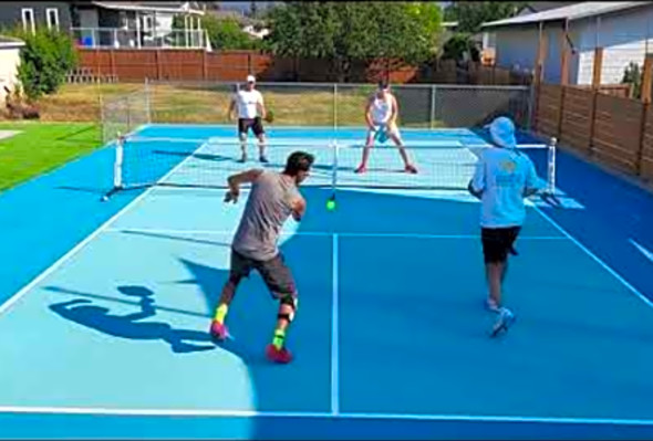 PICKLEBALL HIGHLIGHTS 4.5 Gold Medal CHAMPIONS vs 4.0 Gold Medal CHAMPIONS with NEIGHBOUR KAREN LOL