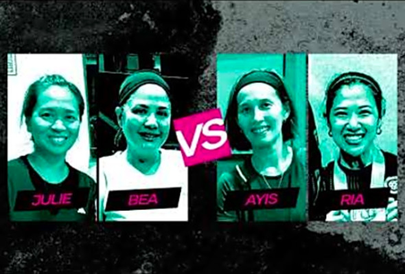 Ayis/Ria vs. Bea/Julie - Ladies Doubles Pickleball game at Tierra Pickleball Club