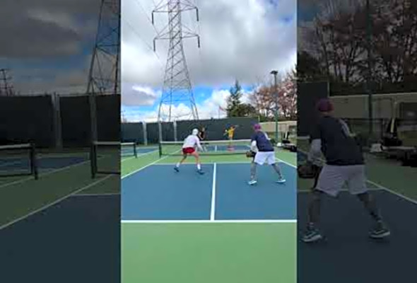 Straight Buttah #pickleball #trickshot #pickleballislife