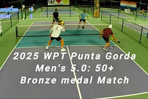 2025 WPT Punta Gorda Men&#039;s 5.0: 50 Pickleball Tournament Bronze Medal Match