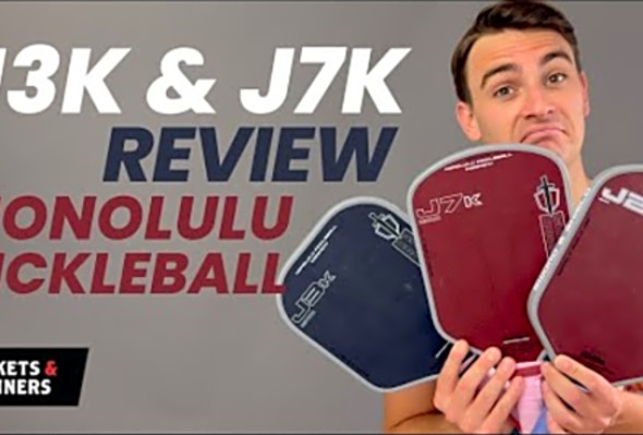 Some of the BEST paddles we&#039;ve ever tested! Honolulu Pickleball J3K &amp; J7K Review - Rackets &amp; Runners