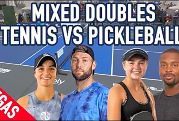 Tennis vs Pickleball - Anna Leigh Waters / Donald Young VS Jack Sock / Catherine Parenteau - Bubly