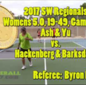 2017 Southwest Regionals Ash &amp; Yu vs Hackenberg &amp; Barksdale Game 1 of 3