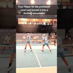 Epic Pickleball Shots! Four Players Showing Real Game Skills&quot;! #shorts #...