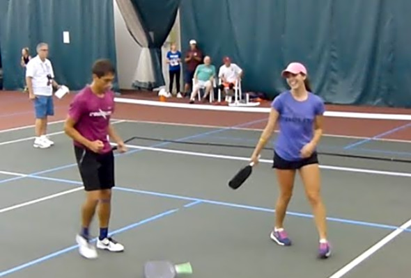 Wolfe Sports Pickleball OMX BRONZE MEDAL Zane Navratil/Alexi Loomis v Jack Oxler/Katie McKee