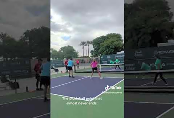 The pickleball point that ALMOST never ends.. #pickleball #pickleballislife #paddlesport