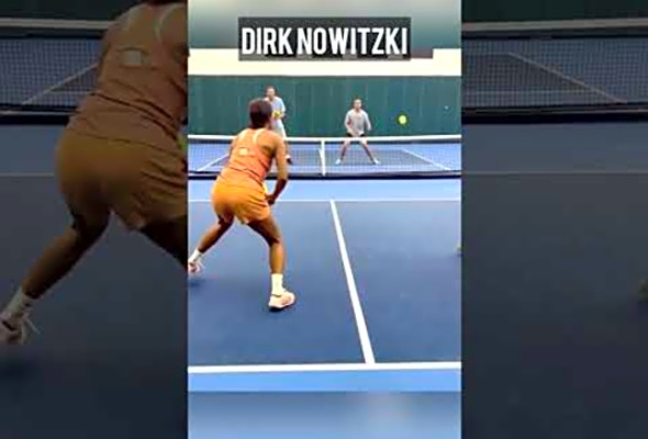 Dirk Nowitzki can ball...PICKLEBALL.