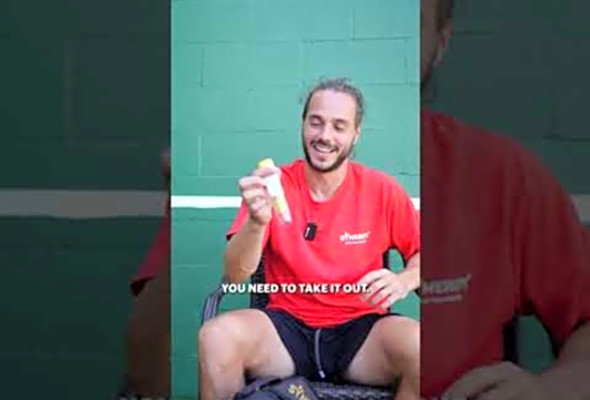 Synergy Pickleball Pro, Etienne, showing us what&#039;s in his pickleball bag!