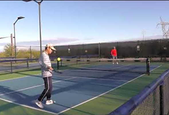 Pickleball practice