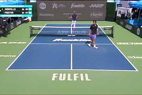 APP Sacramento Open I Men&#039;s Pro Singles I Match Point I Foster VS. Howells