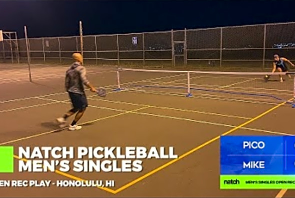 Pickleball Men&#039;s Singles Rec Play - Mike vs Pico