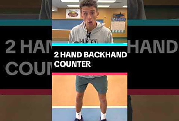 How to COUNTER with 2 hands #pickleball #pickleballtips #shorts