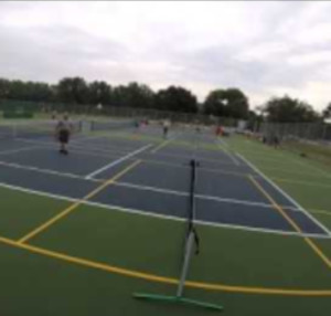 Game 1 Part 1/2 - Parks &amp; Rec Pickleball Outdoor-Indoor Tournament #2