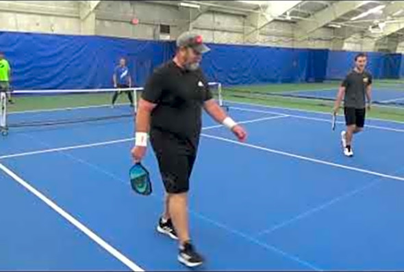 Dylan Frazier and Leigh vs Chris and Mark Howard Pickleball Vetta West St Louis Jan 2022