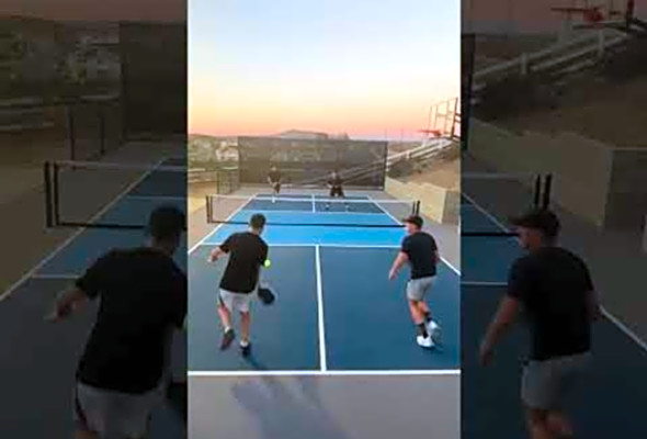 Two hand speed up! #pickleball #pickleballhighlights #pickleballislife #ppa
