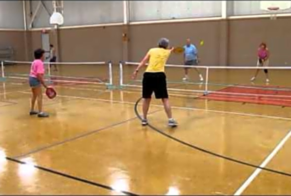 22 hits rally 6.4.12 Pickleball