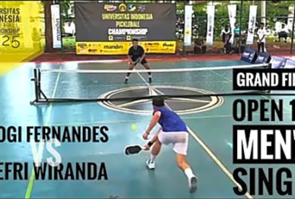 GRAND FINAL 19 Men&#039;s Single UI PICKLEBALL CHAMPIONSHIP 2025 - Yogi Fernandes vs Jefri Wiranda