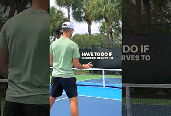 Return Pickleball Tip: Stand Back