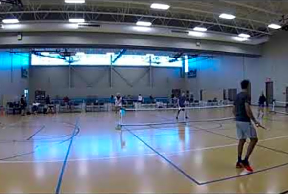 League City Pickleball tournament Bronze MD 5.0 Brent Roy/Pierre Turmel vs Shane Edwards/Kyle Savant