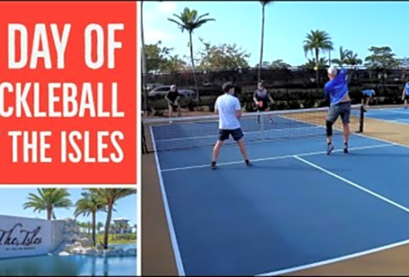 Pickleball with friends at The Isles in Naples Florida