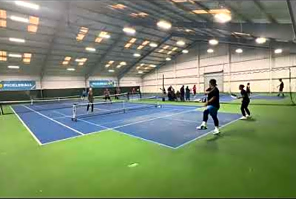 My first game in a 3.5 Level Pickleball tournament - April 2024