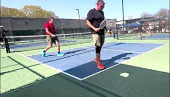 4.0 doubles pickleball tournament match