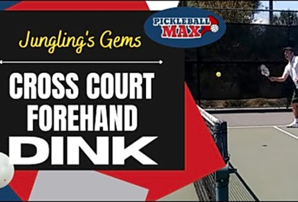 Pickleball Cross-Court Forehand Dink Shot - Jungling&#039;s Gems