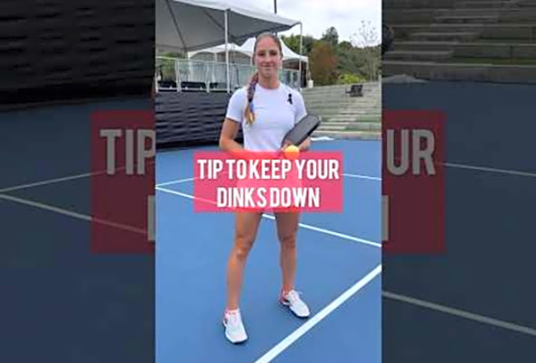 3 tips to keep your dinks down #pickleball #pickleballtips #pickleballaddict #pickleballer