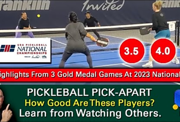 Pickleball! Fantastic Highlights From 2023 USA Pickleball Nationals! How Good are These Players?