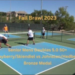 Fall Brawl 2023 Senior Mens Doubles 5.0 50 Mayberry/Skiendiel vs Johnsto...