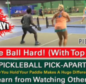 Pickleball! HitThe Ball With Topspin! Take Your Game To The Next Level! ...
