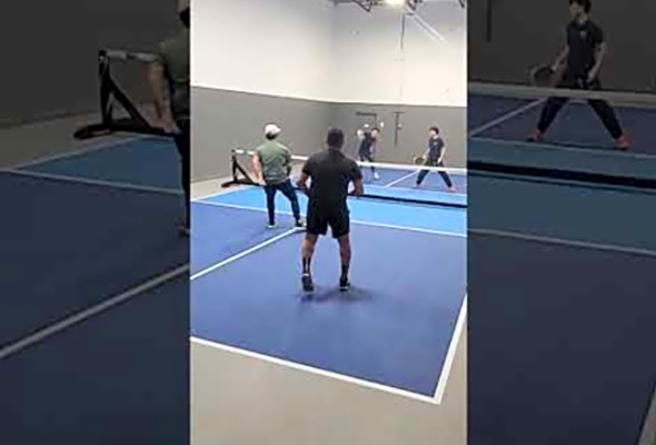Going beast mode with Aiso Ryu #pickleball #sports #highlights