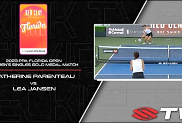 2023 PPA Florida Open Women&#039;s Singles Gold Medal Match - Catherine Parenteau vs. Lea Jansen