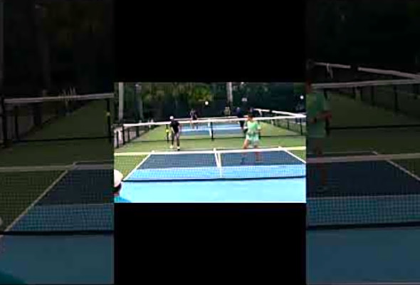 Craziest Pickleball Serve! Open play highlights with US OPEN Winner! #pickleball #mlp #dinkalink