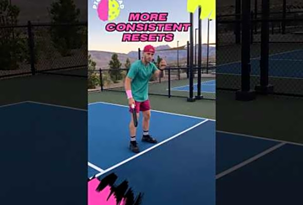 No more miss-hits!More consistent pickleball resets #pickleball #sports #pickleballtips #reset