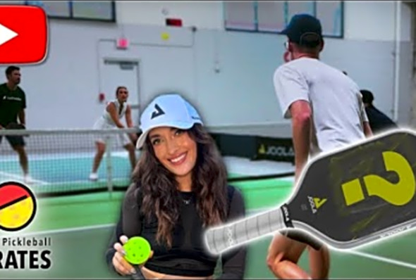 Pickleball Social Influencers Play Pickleball with Mystery Paddles