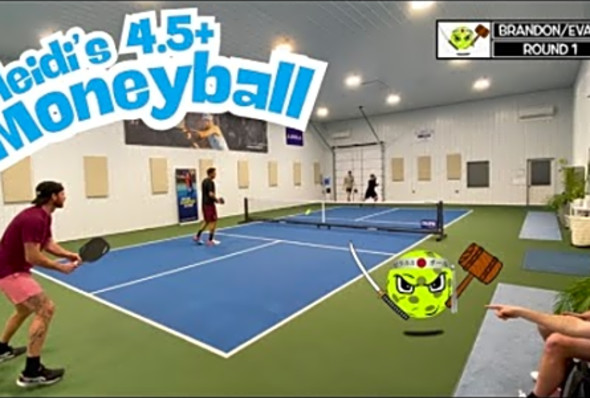 Pickleballs Best-Kept Secret! Heidis Barn 4.5 Moneyball Tournament - Round 1- 02/19/2025